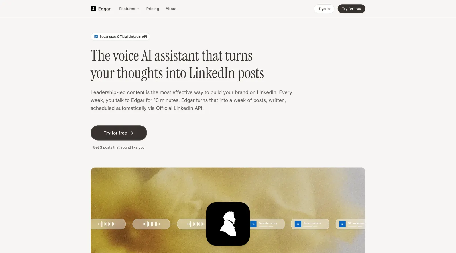 Edgar product interface